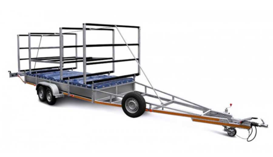 Прицеп для гребных судов МЗСА V 1224-2.25 исполнение 205 (судно до 12 м)