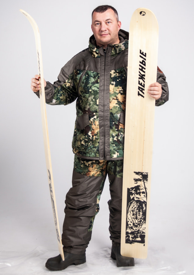 Лыжи охотничьи Таежные деревянные 150х23 см.