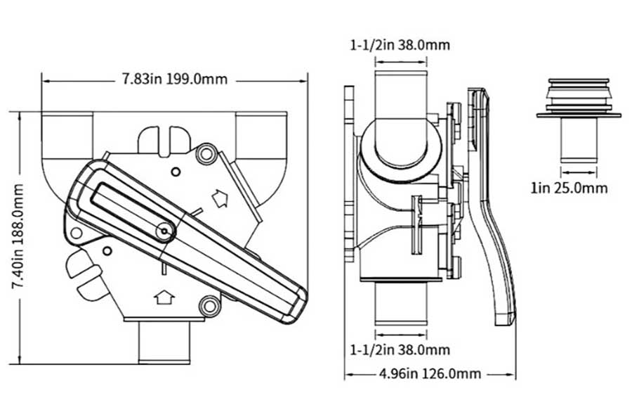 Трехходовый клапан SeaFlo