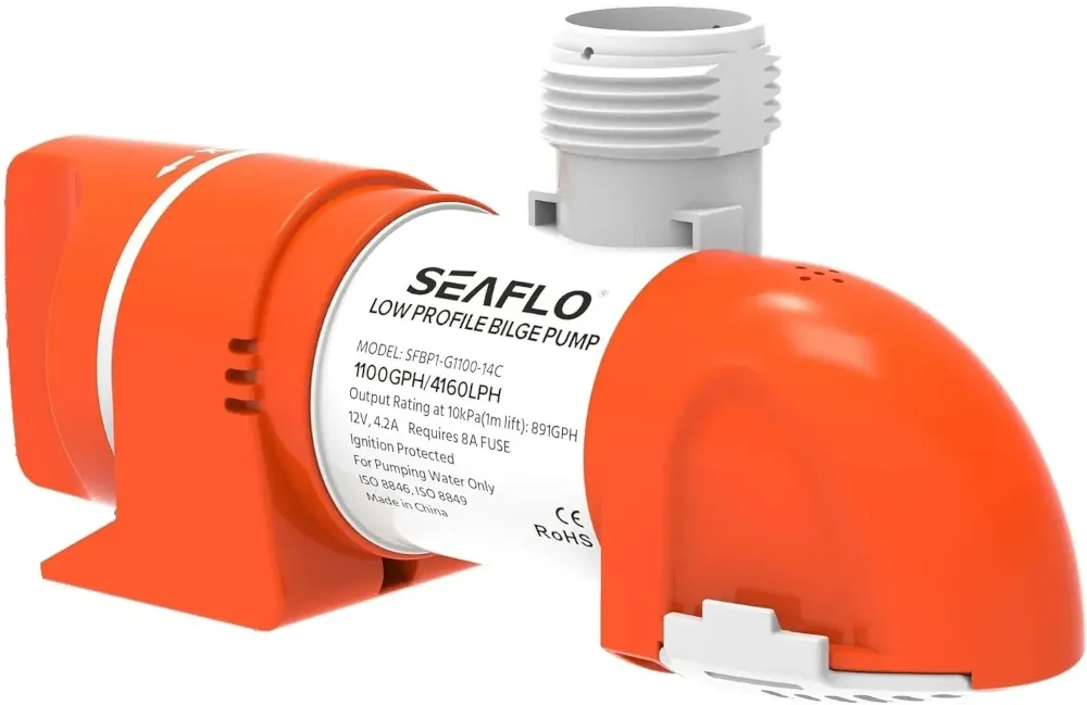 Помпа осушительная автоматическая 1100 GPH, 14B Series, 70 л/мин, 12 В