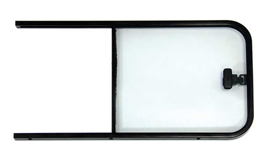 Форточка накладная со сдвижным стеклом правая 607х334 мм, Техномарин