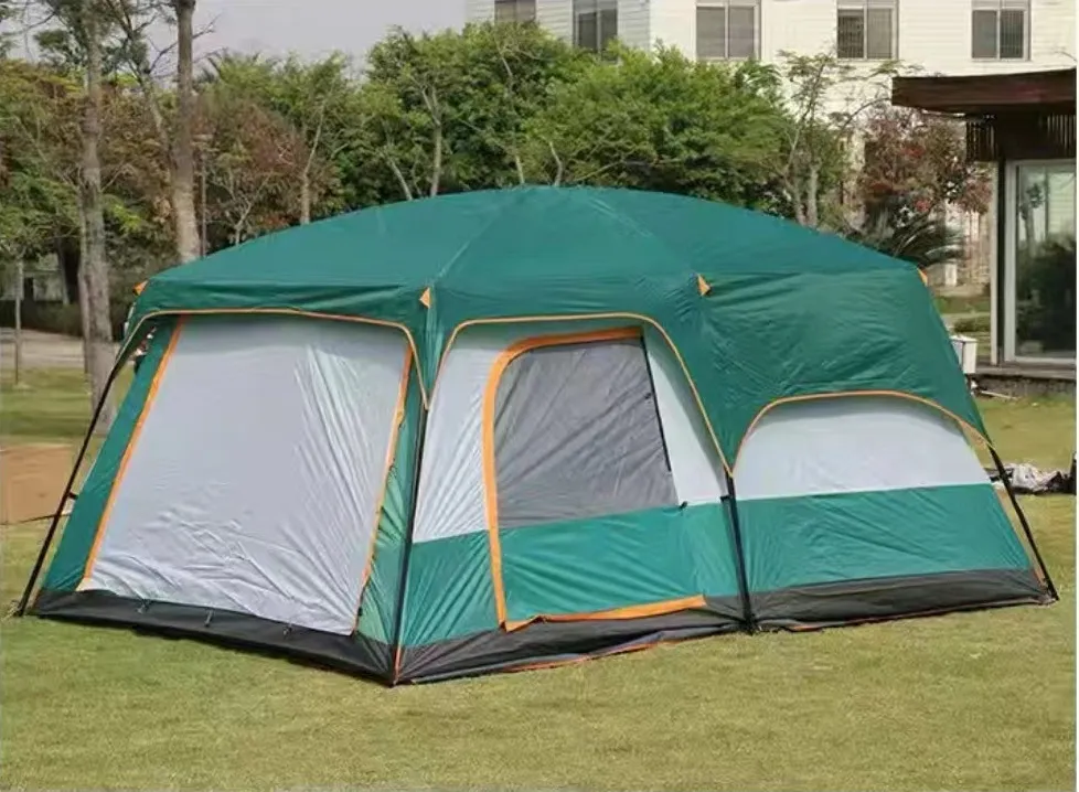 Палатка шатер с тамбуром Coolwalk CW 096, 320х210х185 см. (зеленый)