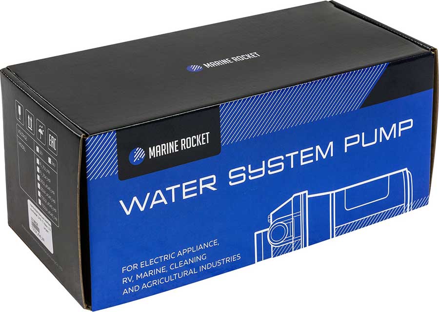 Помпа мембранная водоподающая Marine Rocket 17 л/мин, 24В