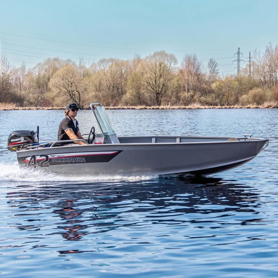 Лодка алюминиевая Волжанка 42 Scout