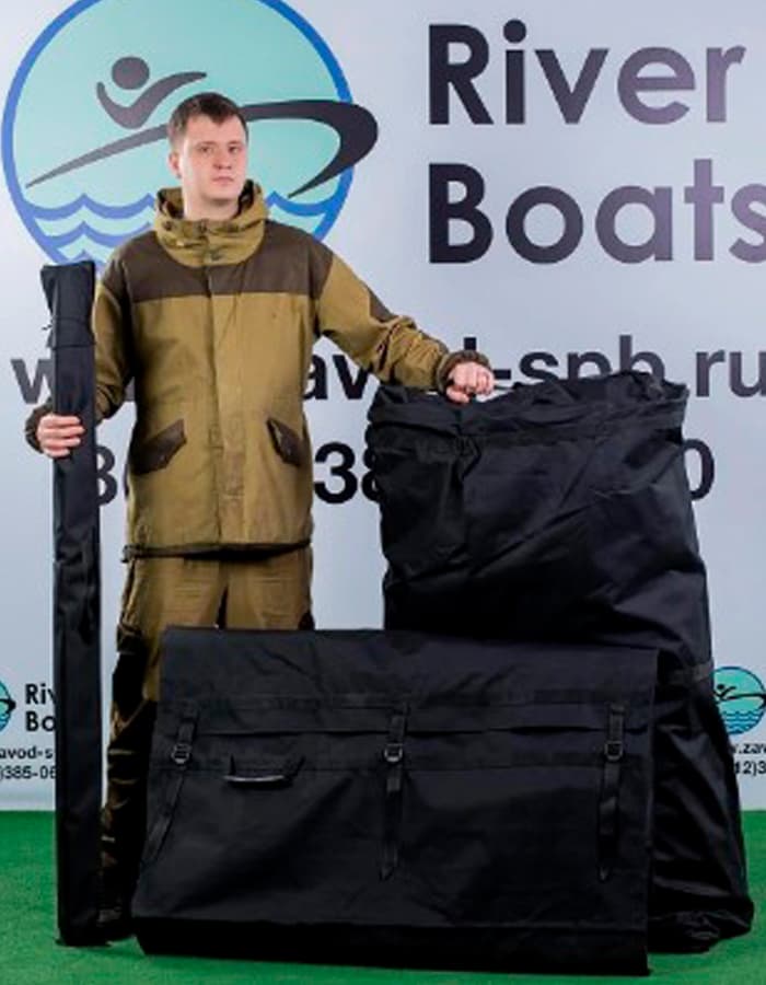 Надувная лодка ПВХ RiverBoats RB 430 (красно-черный, киль, слань)