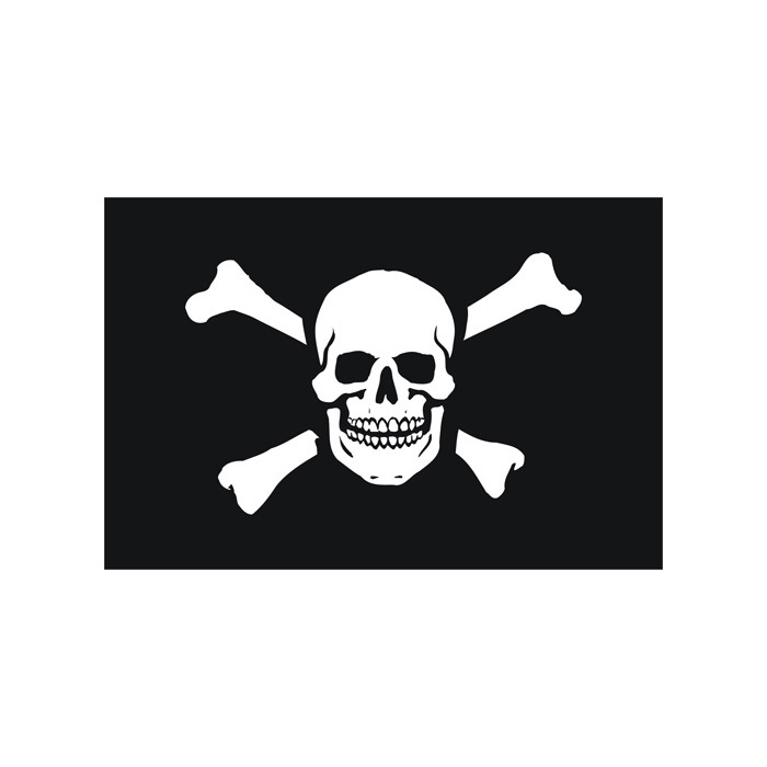 Флаг пиратский Веселый Роджер 90х135 см.