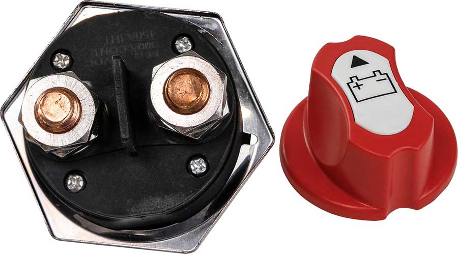 Выключатель массы со съемной рукояткой OFF-ON, 1 АКБ 300 А