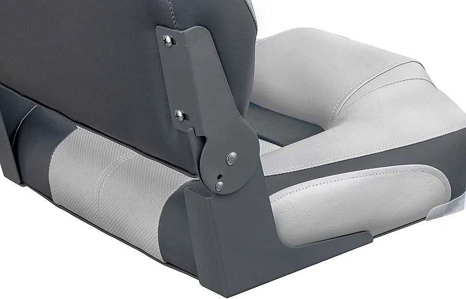 Кресло в катер, лодку, Premium Hi-back Qualifier Seat, серое с темно-серым, винил