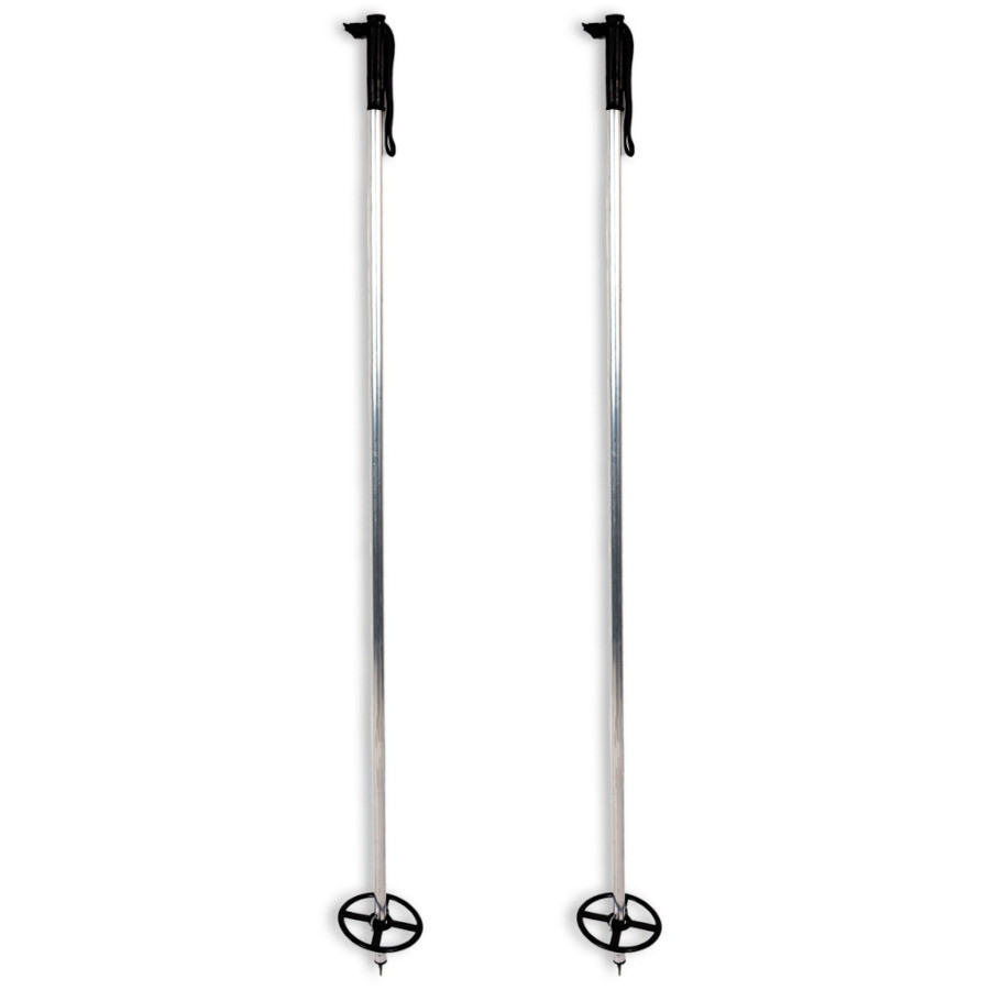 Палки лыжные алюминиевые с большими кольцами (150 см.)