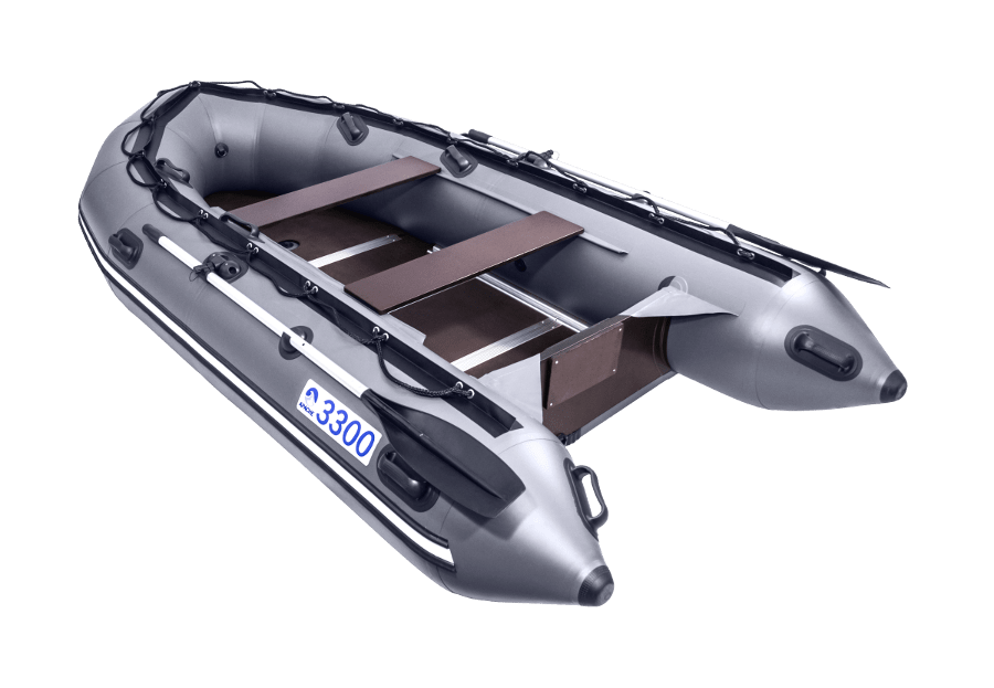 Надувная лодка ПВХ Апачи 3300 СК графит