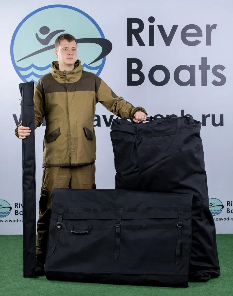 Надувная лодка ПВХ RiverBoats RB 410 (баллон 53, алюминиевое дно)