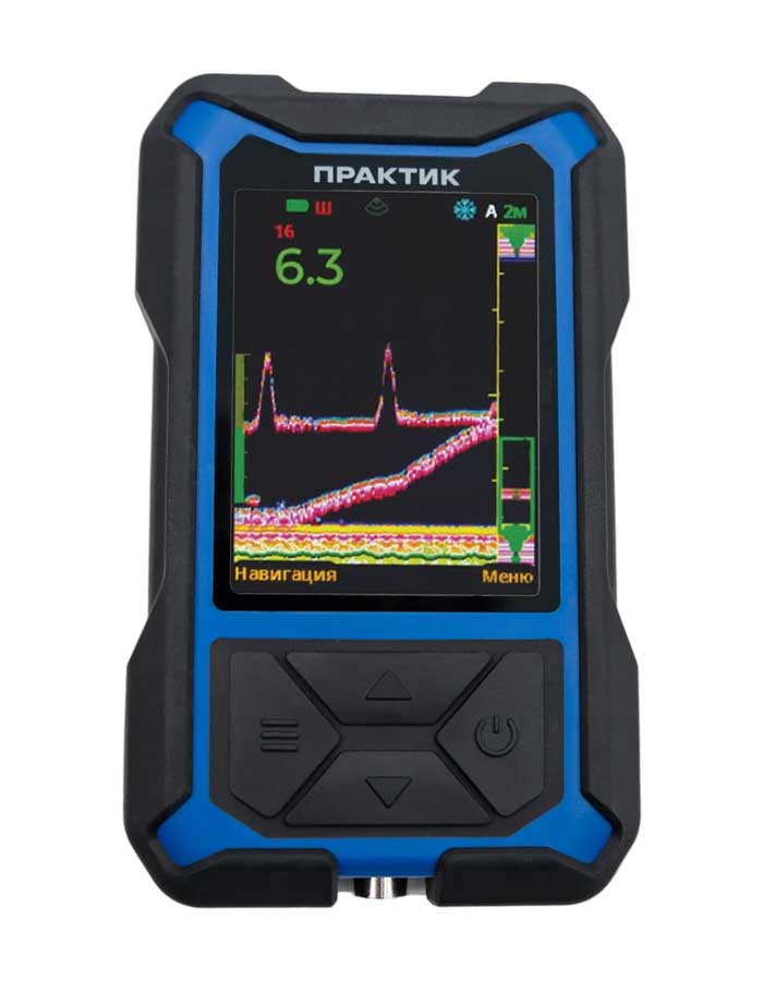 Эхолот Практик 8 Макс DUO, двухлучевой, IPS-дисплей, диагональ 3,5" (проводной и структурный)