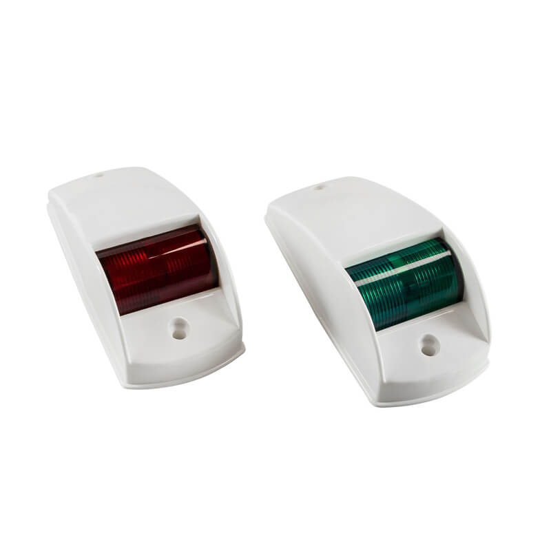 Огни ходовые комплект (красный, зеленый), белый корпус