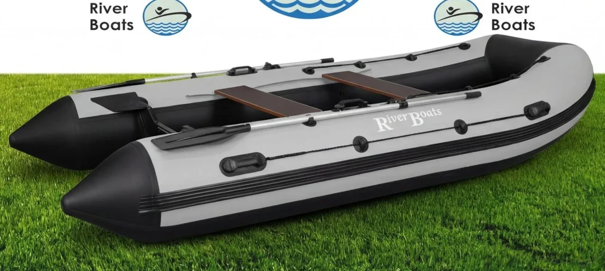 Надувная лодка ПВХ RiverBoats RB 410 (баллон 53, алюминиевое дно)