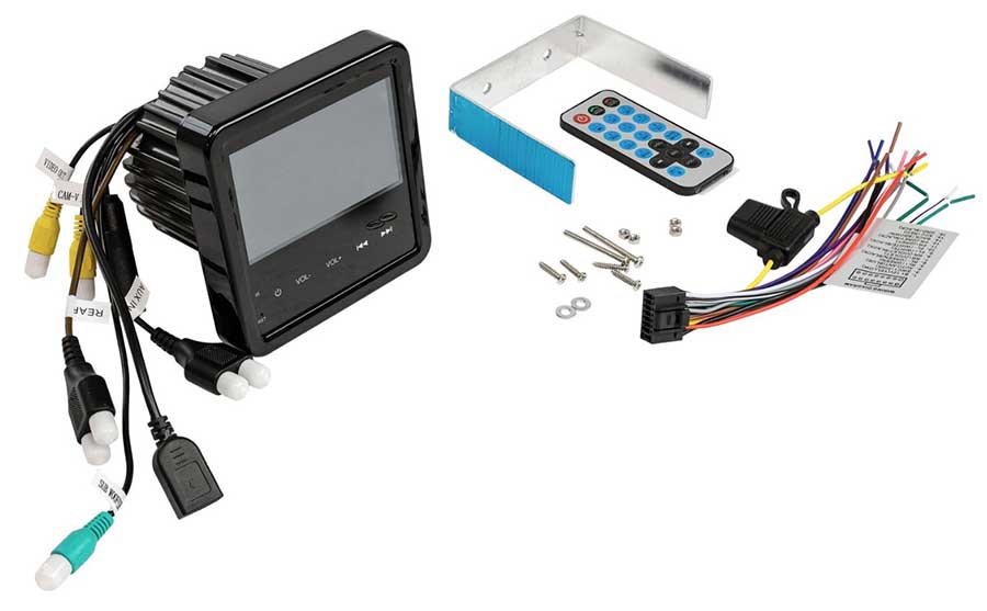 Магнитола Marine Rocket MRH-350, 4 дюйма, Bluetooth, USB, IPX5