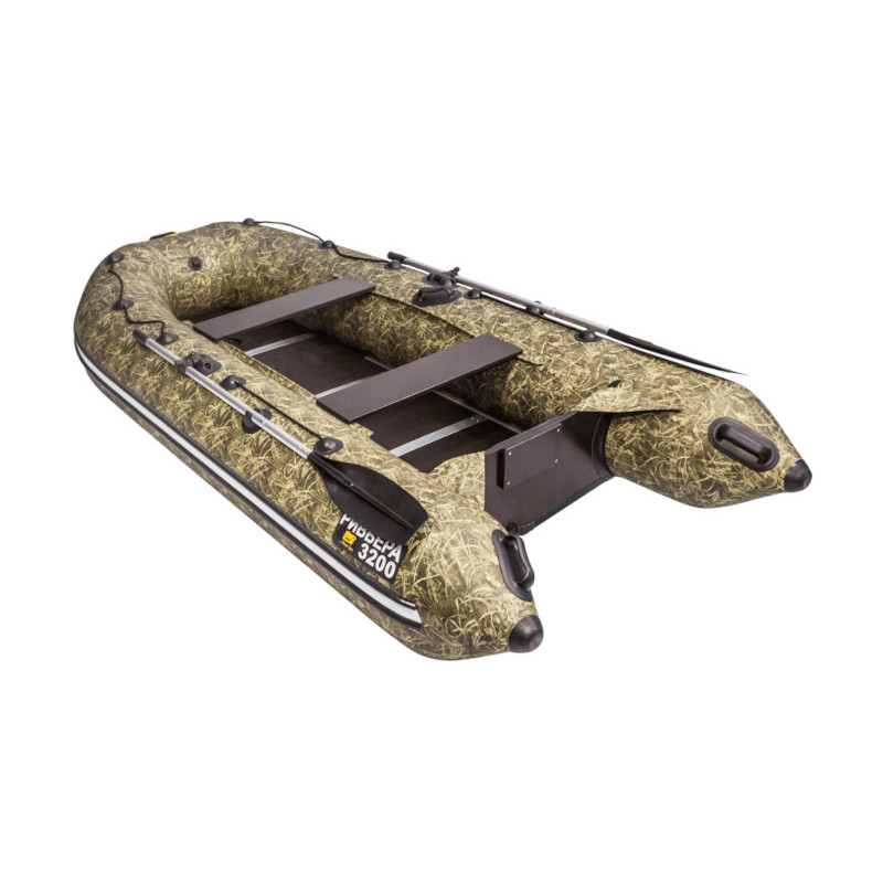 Надувная лодка Ривьера Компакт 3200 СК "Камуфляж" камыш
