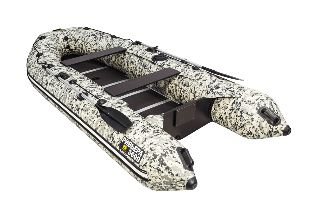 Надувная лодка Ривьера Компакт 3600 СК "Камуфляж" пиксель