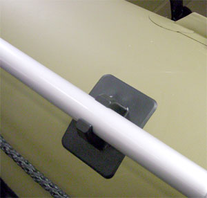 Держатель (защелка) весла, 110х85 мм., Ø 32 мм., черный