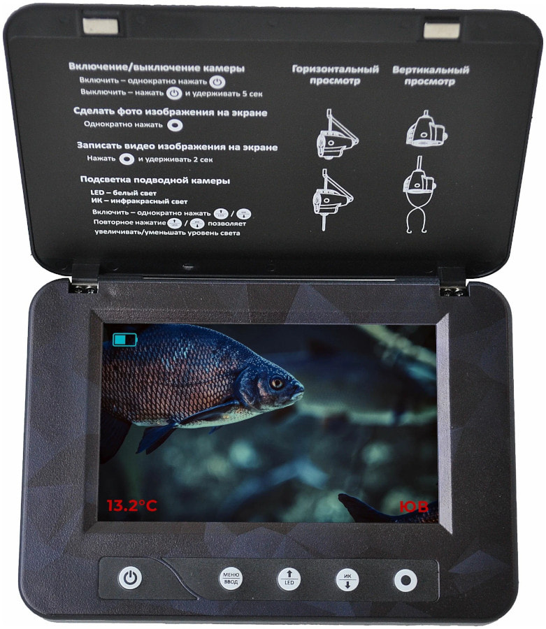 Подводная видеокамера Rivertech C5 с компасом и функцией записи 