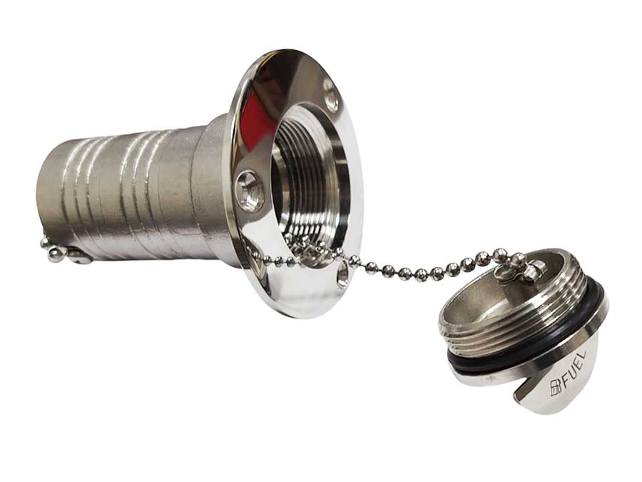 Горловина заливная для топлива Fuel, 38 мм, нержавеющая сталь