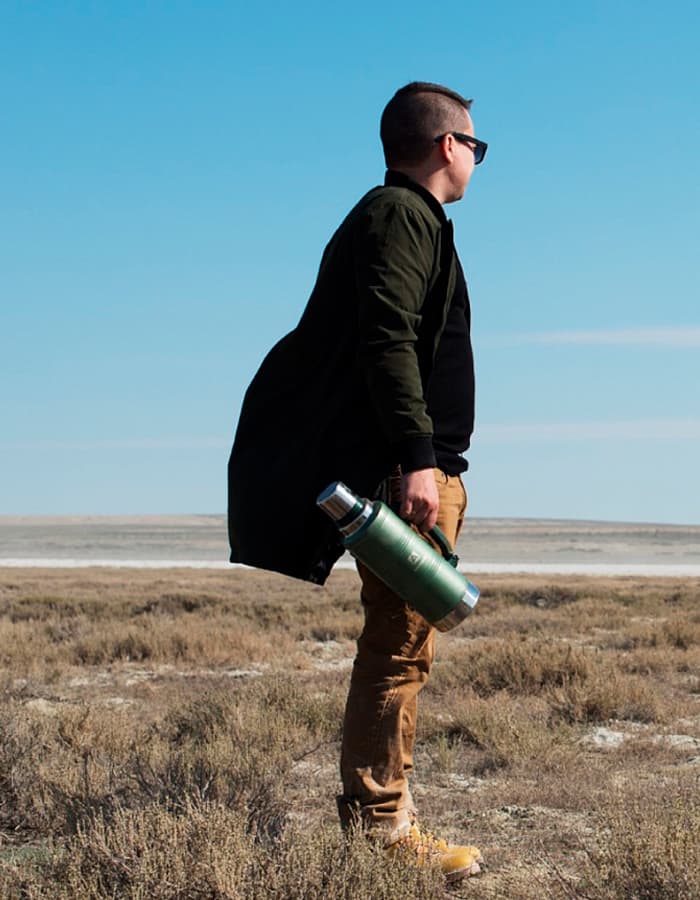 Термос Арктика 106-2200P с ручкой, 2.2 л, зеленый