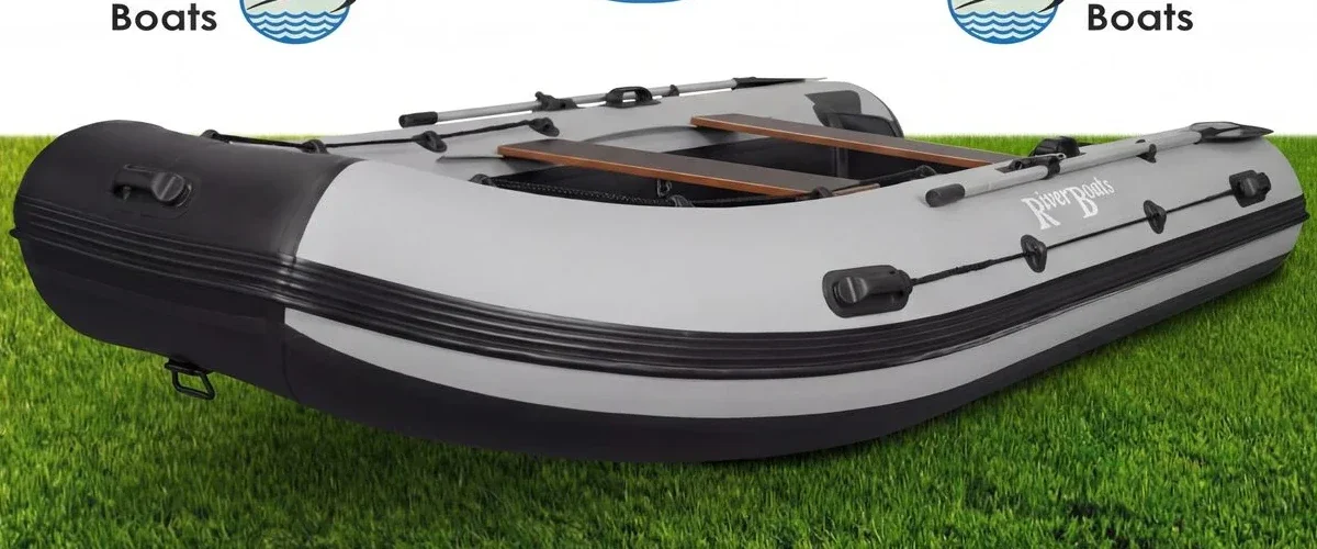 Надувная лодка ПВХ RiverBoats RB 410 (баллон 53, алюминиевое дно)
