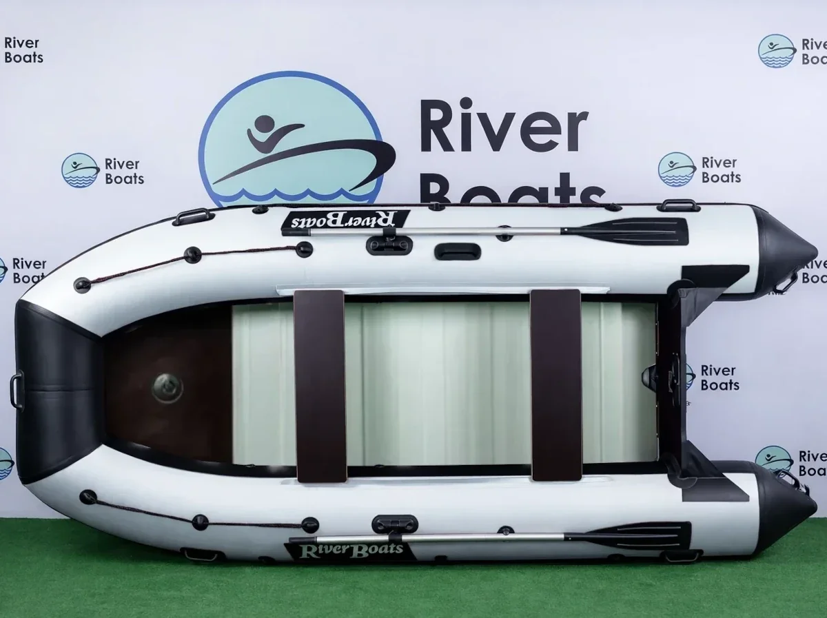 Надувная лодка ПВХ RiverBoats RB 370 (баллон 46, алюминиевое дно)