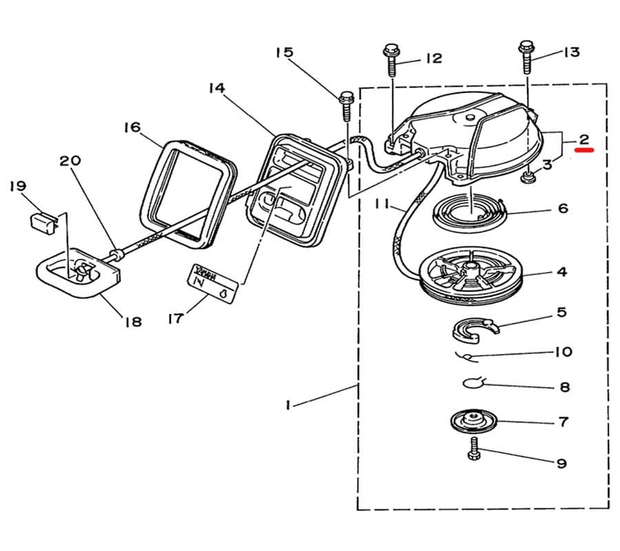 Корпус стартера Ямаха 3 и аналоги