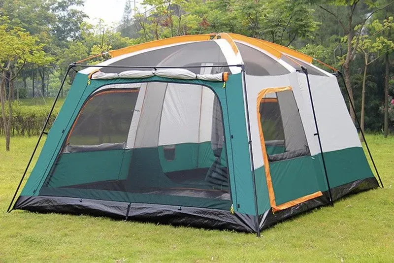 Палатка шатер с тамбуром Coolwalk CW 096, 320х210х185 см. (зеленый)