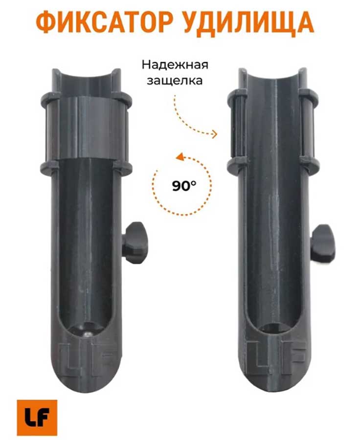 Держатель удочки LODFORT регулируемый на Т-паз, черный