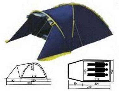 Палатка MERAN 3 двухслойная