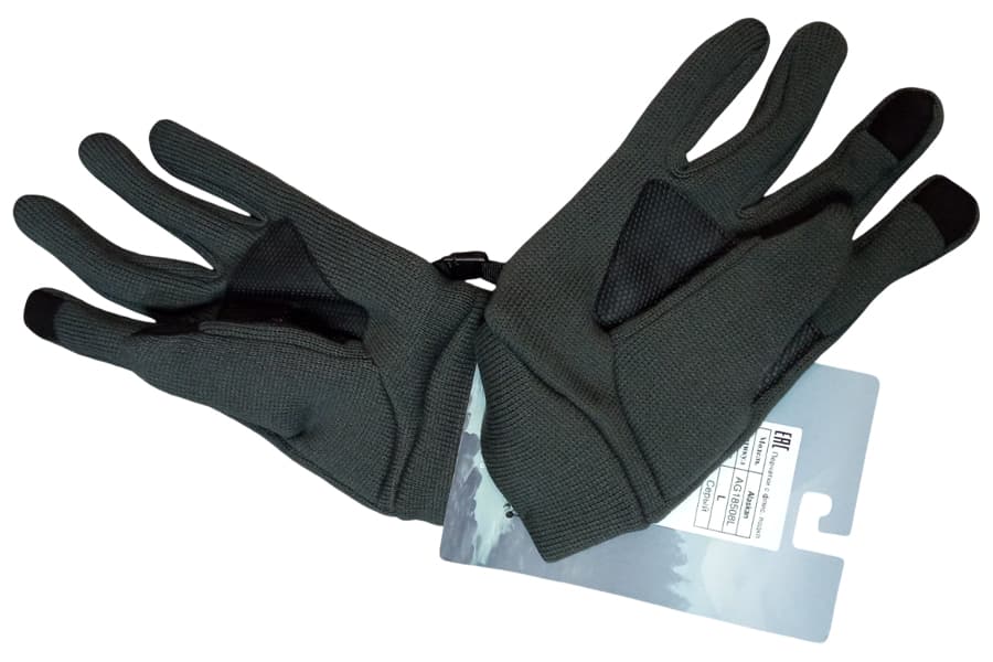 Перчатки Alaskan с флисовой подкладкой, серый (M, L, XL)