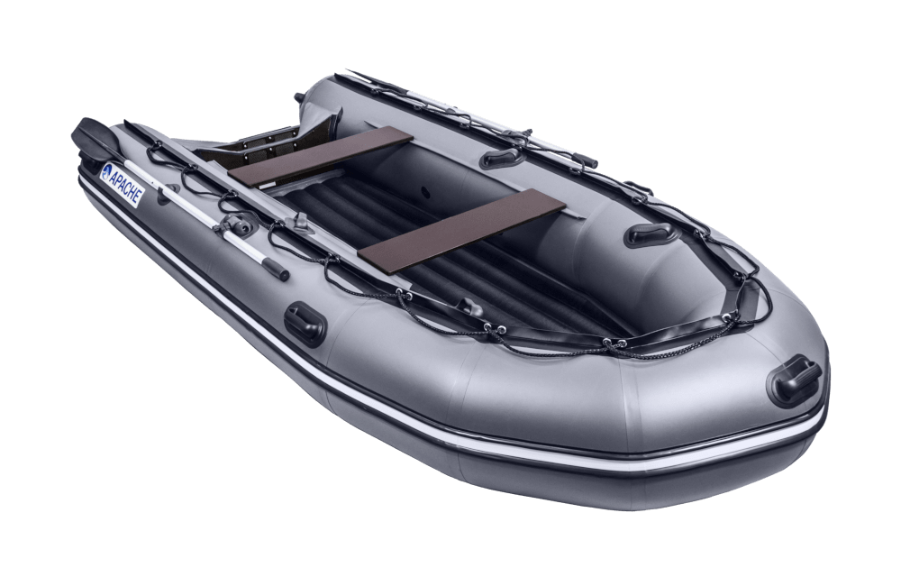 Надувная лодка ПВХ Апачи 3700 НДНД графит