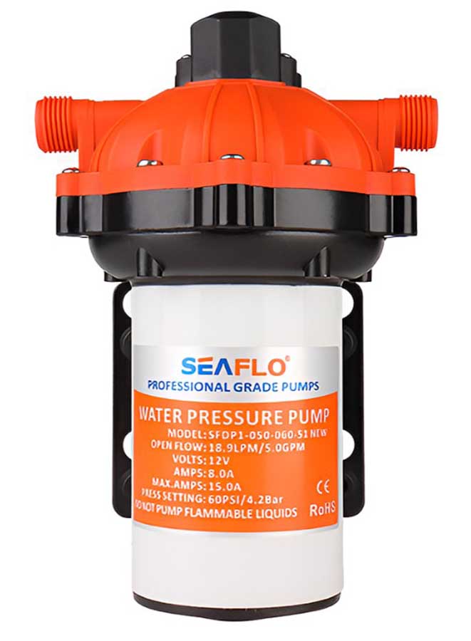 Автомат. нагнетательная помпа SeaFlo с выключателем TTI, 20 л/мин, 12 В