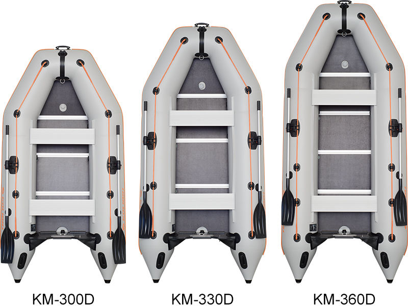Надувная лодка ПВХ Колибри КМ-360D (фанерный пайол)