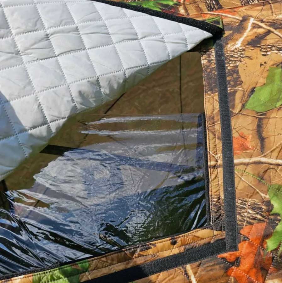 Палатка (баня) 3-х слойная для зимней рыбалки МирКемпинг 2023MC 4х2х1,7 м 