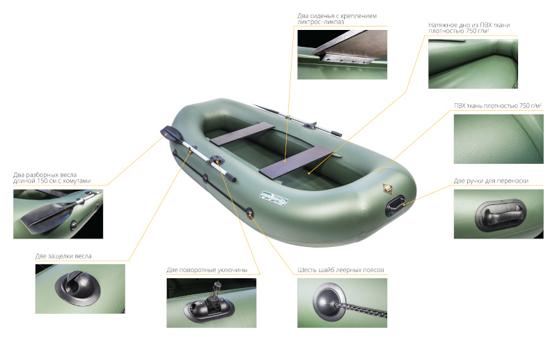 Надувная лодка ПВХ Таймень LX 290 НД (надувное дно)