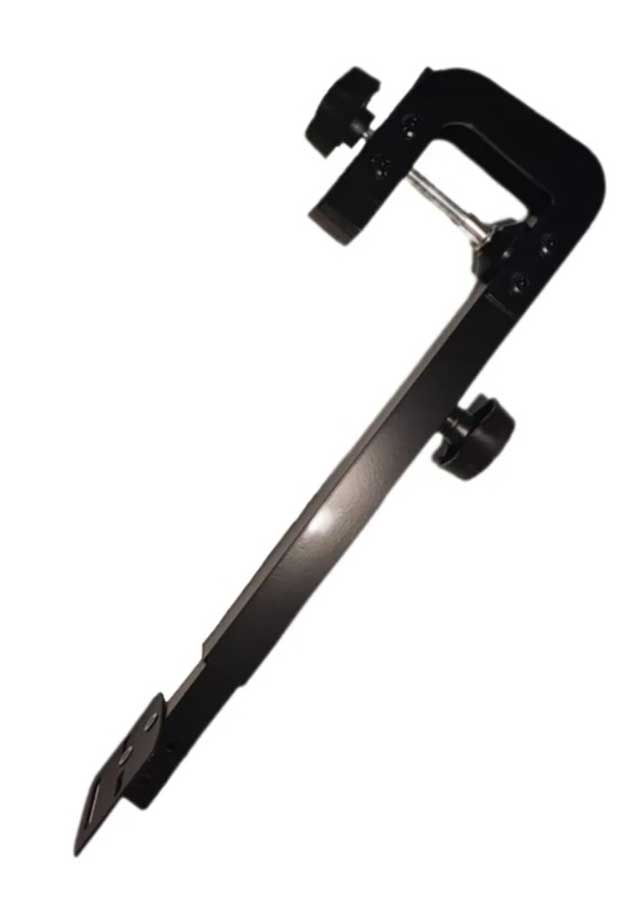 Держатель датчика эхолота со струбциной для лодок с пайольным дном, алюминий