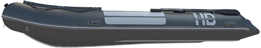Надувная лодка Баджер Heavy Duty 370 AL, черный