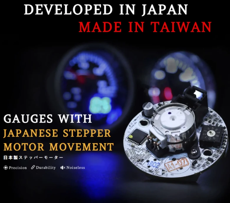 Трим-указатель ∅ 52 мм, черный циферблат, хром. ободок