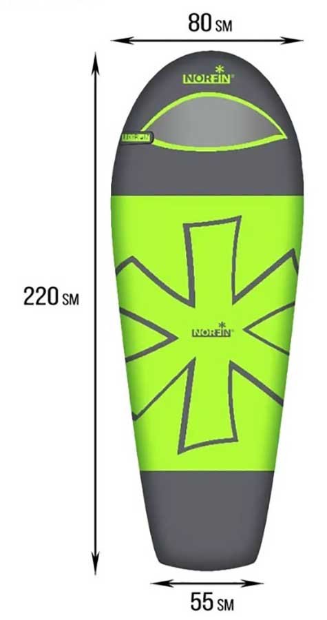 Спальный мешок-кокон Норфин Atlantis 350 NF L (левый)