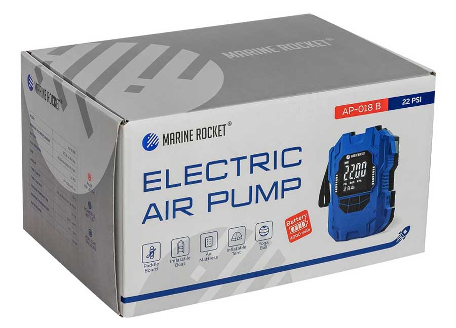 Электрический насос Marine Rocket AP-018B высокого давления, 4000mAh, 22Psi