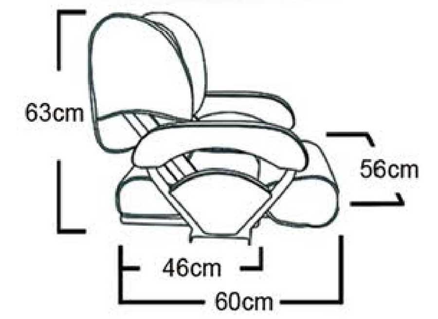 Кресло Marine Rocket мягкое виниловое с перекидной спинкой и болстером, белый