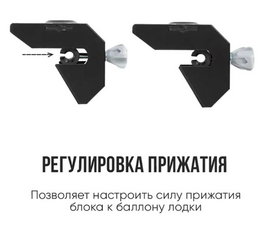 Держатель удочки LODFORT в лодку ПВХ на ликтрос регулируемый 