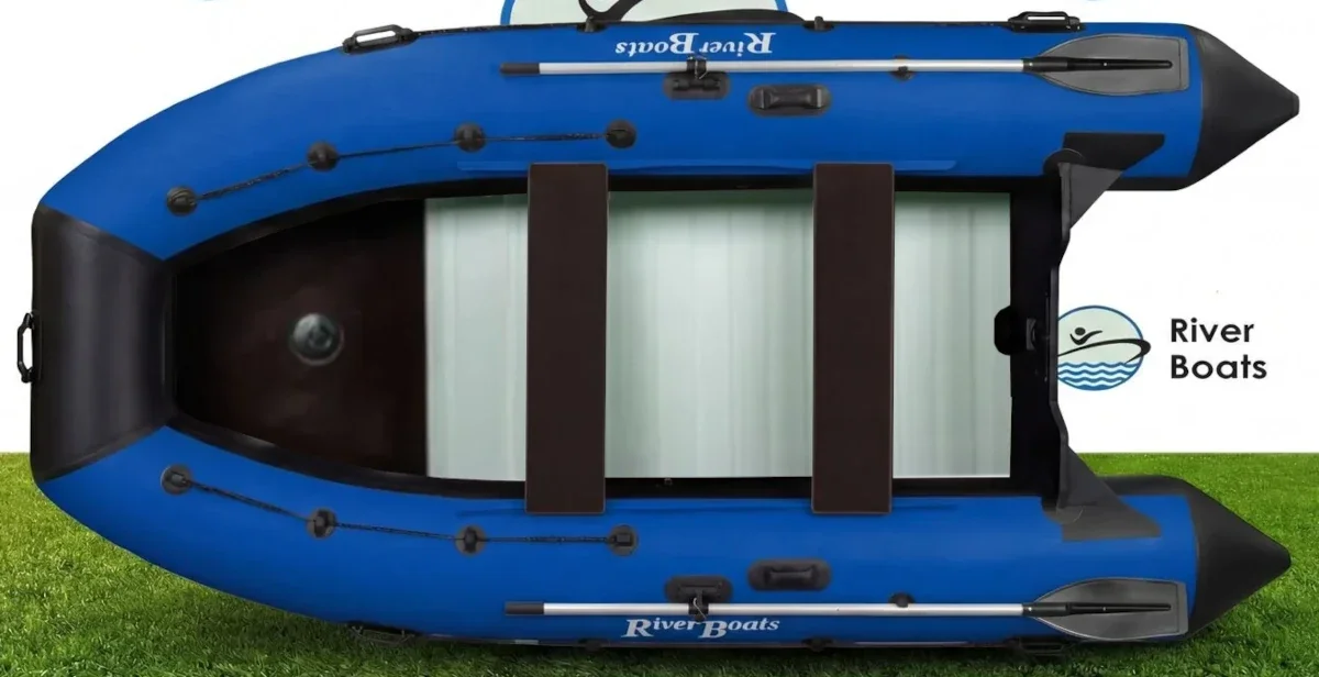 Надувная лодка ПВХ RiverBoats RB 390 (баллон 53, алюминиевое дно)