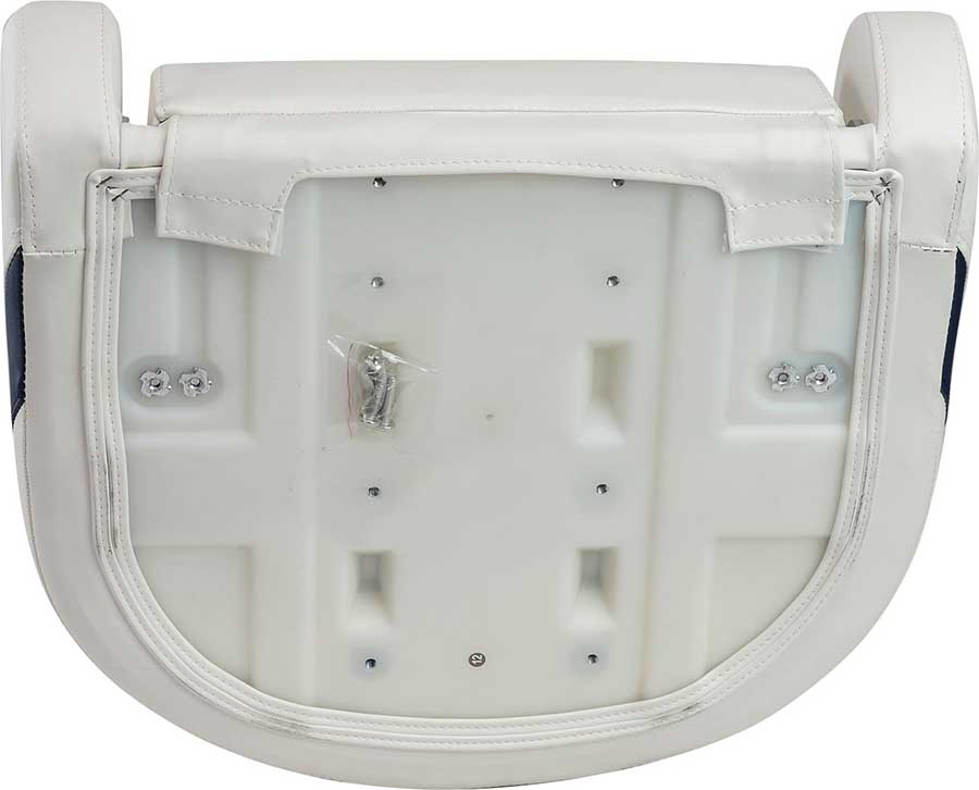 Кресло Marine Rocket Delux Sport Flip Up мягкое виниловое с болстером, белый/синий