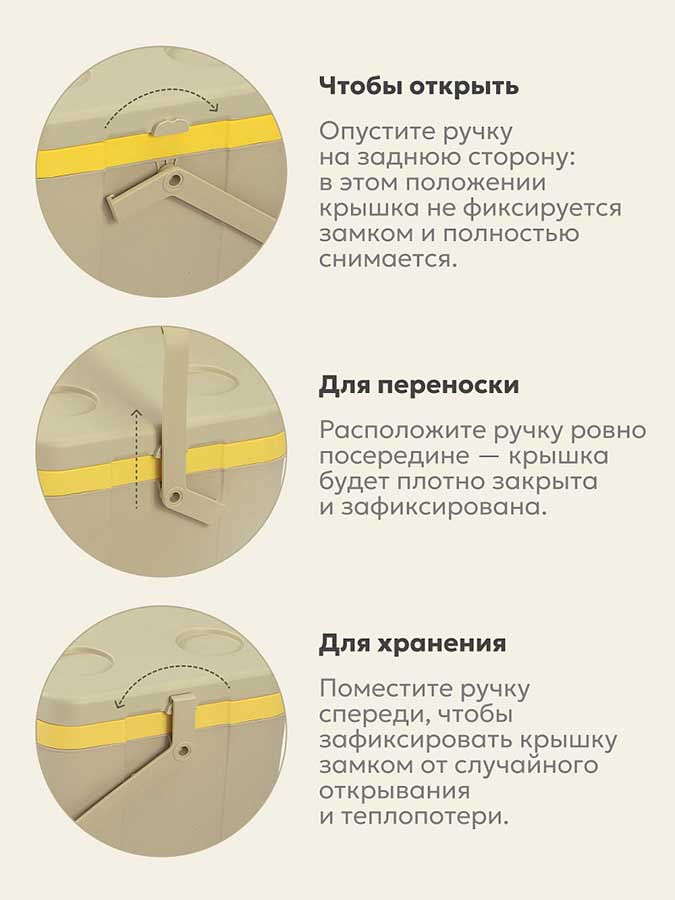 Изотермический контейнер Арктика 2200-26, 26 л, бежевый