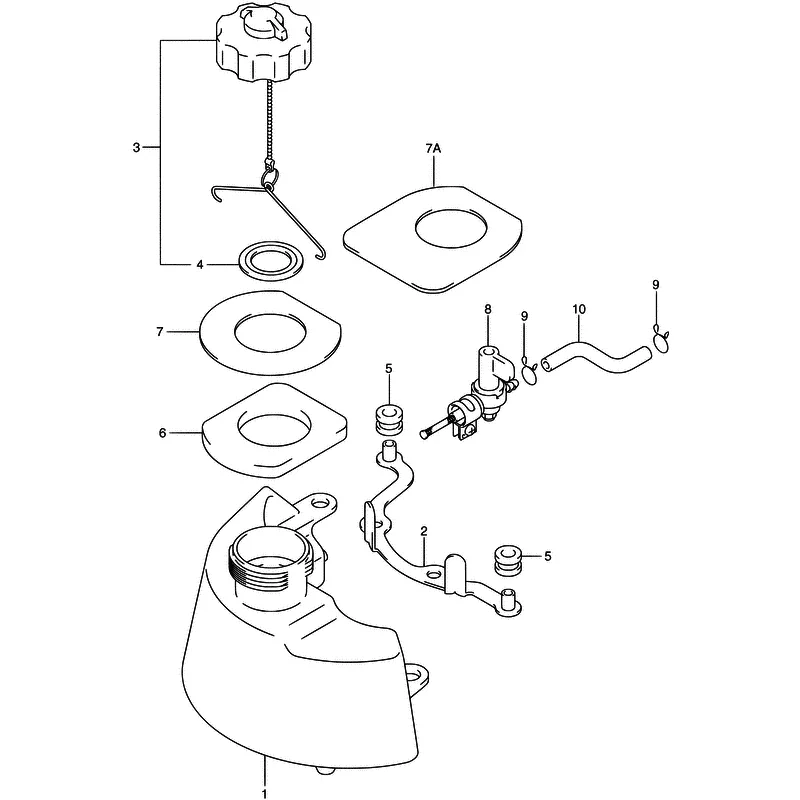 Топливный бак Suzuki