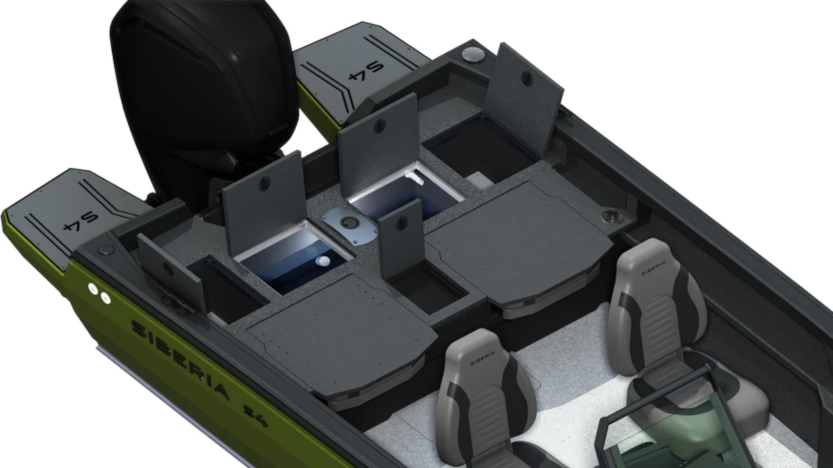 Лодка алюминиевая Siberia S4 2025 одноконсольная