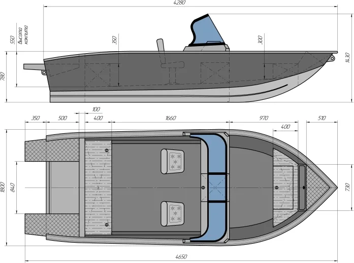 Катер ТРИЕРА 420 Боурайдер